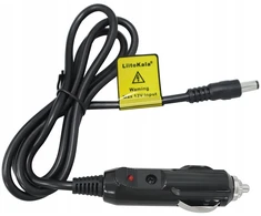Liitokala 12v 5a automobilinis adapteris-įkroviklis, kištukas 5,5 x 2,5 mm
