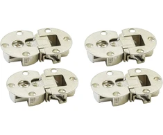 Likerainy 90 laipsnių atvarto vyris dangčio vyris 3d reguliuojamas 35 mm baldų atvarto tvirtinimo detalė atvarto laikiklis vyris mediniams atvartams virtuvės spintelės drabužių spinta nikeliuotas 4 vnt.