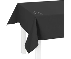 Lileno Home Plaunama staltiesė [140 x 220 cm] antracito spalvos - apsiūta polipropileno audinio staltiesė, atspari vandeniui ir dėmėms