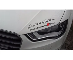 Limited edition audi s line juodos spalvos kėbulo lipdukas 8 metai