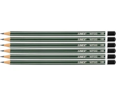 Linex Classic Hb Wp100 pieštukai, 6 vnt. pakuotė, žali