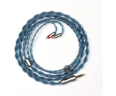 Linsoul Tripowin Altea patobulintas 6n occ litz 4 gyslų hifi ausinių kabelis, 26 awg didelio grynumo monokristaliniai variniai laidai, skirti ausinėms (2 kontaktų 0,78–3,5 mm)