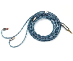 Linsoul Tripowin Altea patobulintas 6n occ litz 4 gyslų hifi ausinių kabelis, 26 awg didelio grynumo monokristaliniai variniai laidai, skirti ausinėms (2 kontaktų 0,78–3,5 mm)
