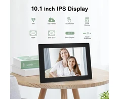 Lipa X80 Skaitmeninis nuotraukų rėmelis 10.1 colio Frameo App - Skaitmeninis nuotraukų rėmelis su Wifi - Skaitmeninis nuotraukų rėmelis - Nuotraukų rėmelis - Montuojamas ant sienos - Android 11 - Ips jutiklinis ekranas - 32 Gb - Bluetooth