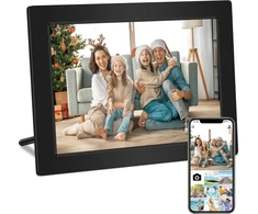 Lipa X80 Skaitmeninis nuotraukų rėmelis 10.1 colio Frameo App - Skaitmeninis nuotraukų rėmelis su Wifi - Skaitmeninis nuotraukų rėmelis - Nuotraukų rėmelis - Montuojamas ant sienos - Android 11 - Ips jutiklinis ekranas - 32 Gb - Bluetooth
