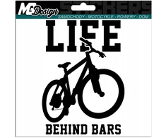 Lipdukas automobiliui Mtb Life Behind Bars 8x12