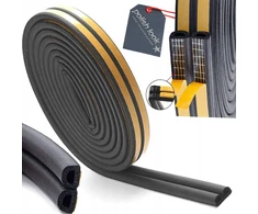 Lipni durų langų sandarinimo juosta juoda 9x7,5 Epdm 10m
