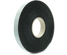 Lipni Epdm sandarinimo juosta, tanki, storis 2mm, 10mm x 10m, juodos spalvos putos