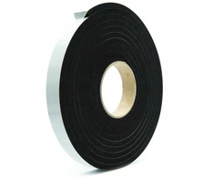 Lipni Epdm tanki sandarinimo juosta, storis 5 mm, 45 mm x 5 m, juodos spalvos putos