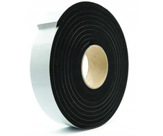 Lipni Epdm tanki sandarinimo juosta, storis 5mm, 90mm x 5m, juodos spalvos putos