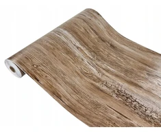 Lipni Pvc plėvelė, skirta durų apdailai, rustiška sena mediena, plotis 90 cm