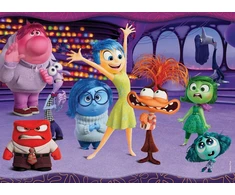 Lisciani Disney Everything Stands Head 2 dėlionė 60 dalių vaikams nuo 4 metų Maxi dvipusė dėlionė 35 x 25 cm Nugarėlė skirta spalvinimui Smagus ir kūrybingas žaidimas Inside Out 2