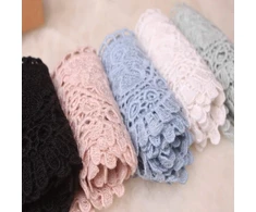 Little Lane Lace 9 cm pločio europietiško stiliaus elastinės nėrinių juostos siuvinėjimo audinys užuolaidoms, staltiesėms, drabužiams, nuotakos drabužiams, aksesuarams (2 vnt. pakuotėje) (žolės žalumo)