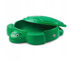 Little Tikes SMĖLIO DĖŽĖ UŽDARAS VĖŽLIO ŽAISLŲ KONTEINERIS SU DANGČIU Žalias TIKES