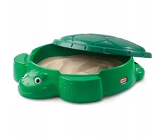 Little Tikes Žalia sodo smėlio dėžė vaikams + vėžlio dangtis 2 vietos dovana