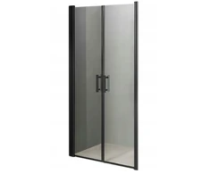 Liveno Juodos dvigubos dušo durys 65 reg. 64-67 cm