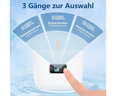Livofloral Uv ultragarsinis valymo įrenginys dantų protezams, Uv ultragarsinis valiklis 45 khz / 255 ml / 3 laiko funkcijos nešiojamas ultragarsinis įrenginys dantų protezams papuošalams dantų šepetėlio galvutės tiesinimo prietaisui