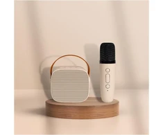 Kompiuterio kolonėlės Livoo belaidis mini karaoke, suderinamas su bluetooth® Tec618 - 5w, baterijos veikimo trukmė 4 valandos, 3 balso funkcijos, veikimo nuotolis 10 m