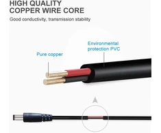 Liwinting 2 x 1 m / 3.28 pėdos usb į nuolatinės srovės kištuką, 5 v usb į nuolatinės srovės kabelį, 5.5 mm x 2.1 mm nuolatinės srovės kištuko lizdo keitiklį, maitinimo įkrovimo kabelį, tinkamą 5.5/2.1 mm nešiojamiesiems kompiuteriams, maršrutizatoriams, m