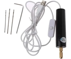 Lobounny mini elektrinis grąžtas rankinis grąžtų rinkinys epoksidinės dervos papuošalų gamybai medžio apdirbimo įrankiai 5v usb kištukinis atsuktuvo įrankių rinkinys