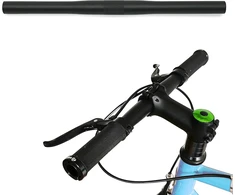 Loevelosi vienos pavaros plokščias juodas vairas 38 cm trumpas aliumininis plokščias vairas, skirtas fixie vienos pavaros dviračiams, tiesus fixy vairas