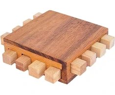 Logica Spiele Art. Processor – 3d medinis galvosūkis – sudėtingumas 3/6 – galvosūkių žaidimas – kantrybės žaidimas – Leonardo da Vinci kolekcija