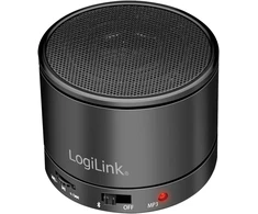 Kompiuterio kolonėlės Logilink Bluetooth 5.3 garsiakalbis su įmontuotu mikrofonu, Fm radijo imtuvu ir Microsd kortelių skaitytuvu, juodas