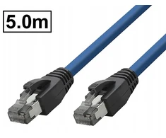 LogiLink Patchcord kat.8.1 Sftp/pimf ekranuotas Rj45-rj45 1:1 granatų spalvos 5m
