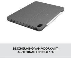 Klaviatūra Logitech Combo Touch Ipad Air (4-os ir 5-os kartos - 2020, 2022) klaviatūros dėklas, Uk/us Qwerty išdėstymas - pilka