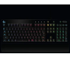 Logitech G G213 Prodigy žaidimų klaviatūra, Lightsync Rgb, Mech-dome klavišai, atspari išsiliejimams, multimedijos klavišai, Azerty išdėstymas, belgiška - juoda