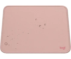 Logitech pelės kilimėlis - Studio Series, kompiuterio pelės kilimėlis su neslystančiu guminiu pagrindu, lengvas slydimas, atsparus purslams, patvarios medžiagos, nešiojamas, gaivus, modernus dizainas - rožinis