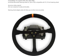 Logitech Vairaračio jungties žiedas su greito atleidimo mechanizmu 70 mm Vairaračio adapterio plokštė aliuminio lydinio, skirta G25 G27 G29 G920 13 14 colių vairaračiams, populiarus