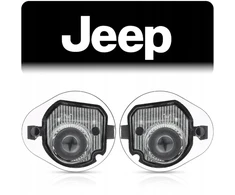Logo projektorius led veidrodėlio lemputė pasveikinimo jeep cherokee 2016-2022