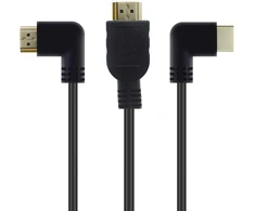 Lokeke 90 laipsnių kairės/dešinės kampo 8k 2.1 Hdmi kabelis, 8k Ultra High Speed 48gpbs Hdmi kabelis, 8k@60hz 4k@120hz, Earc Hdr10, suderinamas su Dolby Version Ps4 Ps5 Tv Switch Roku (1.8m)
