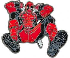 Loungefly Funko - Marvel: Deadpool - aklosios dėžutės emalio segė - Deadpool - aklosios dėžutės emalio segės - miela sagė kolekcionuoti - kuprinėms ir krepšiams - dovanos idėja - oficiali produkcija