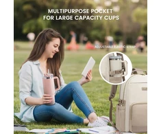 Lovevook moteriška kuprinė, smėlio-chaki spalvos, 17.3 colio, moderni