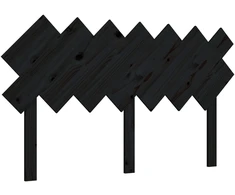 Lova Lovos galvūgalis, juodas, 141x3x80,5cm, pušies medienos masyvas
