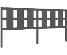 Lova Lovos galvūgalis, pilkas, 205,5x4x100cm, pušies masyvas