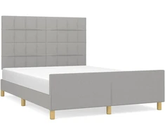 Lova Lovos rėmas be čiužinio, šviesiai pilkas, 140x200cm, audinys