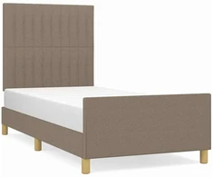 Lova Lovos rėmas be čiužinio, taupe, 80x200 cm, audinys