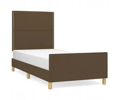 Lova Lovos rėmas su galvūgaliu 203x103x118/128cm tamsiai rudas