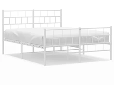 Lova Lovos rėmas su galvūgaliu/kojūgaliu, baltas, 135x190cm, metalas