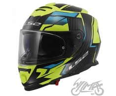 Ls2 ff800 storm ii tracker mėlynai-geltonas šalmas, dydis s, naujas