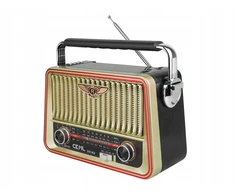 Ltc nešiojamas Fm/usb/sd/aux/solar Retro radijas