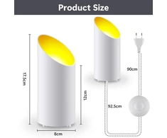 Lubinis šviestuvas Adiwo led uplight spot, grindų prožektorius, 2 led grindų šviestuvų rinkinys atmosferiniam akcentiniam apšvietimui, lubiniai šviestuvai, grindų lempa, reguliuojamas, šilta geltona,, šalta balta šviesa