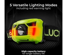 Luceco Led priekinis žibintas su Usb ir judesio jutikliu, 5 režimai