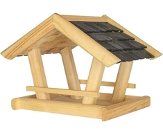 Lucky Bird Feeder 36 x 25 x 26 cm medinis paukščių namelis sodui, terasai, balkonui, lesyklėlė laukiniams paukščiams, atspari oro sąlygoms, stabili, tvirta, tiesiai iš gamintojo – Es produktas