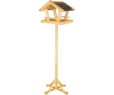 Lucky Bird Feeder 36 x 25 x 26 cm medinis paukščių namelis sodui, terasai, balkonui, lesyklėlė laukiniams paukščiams, atspari oro sąlygoms, stabili, tvirta, tiesiai iš gamintojo – Es produktas