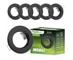 Lumiled 6x Įleidžiamas halogeninis lubinis šviestuvas, apvalus, fiksuotas, juodas, Gu10