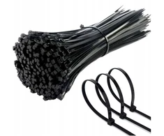 Lumilight kabelinės jungtys 300x3.6mm juodos spalvos 100vnt.